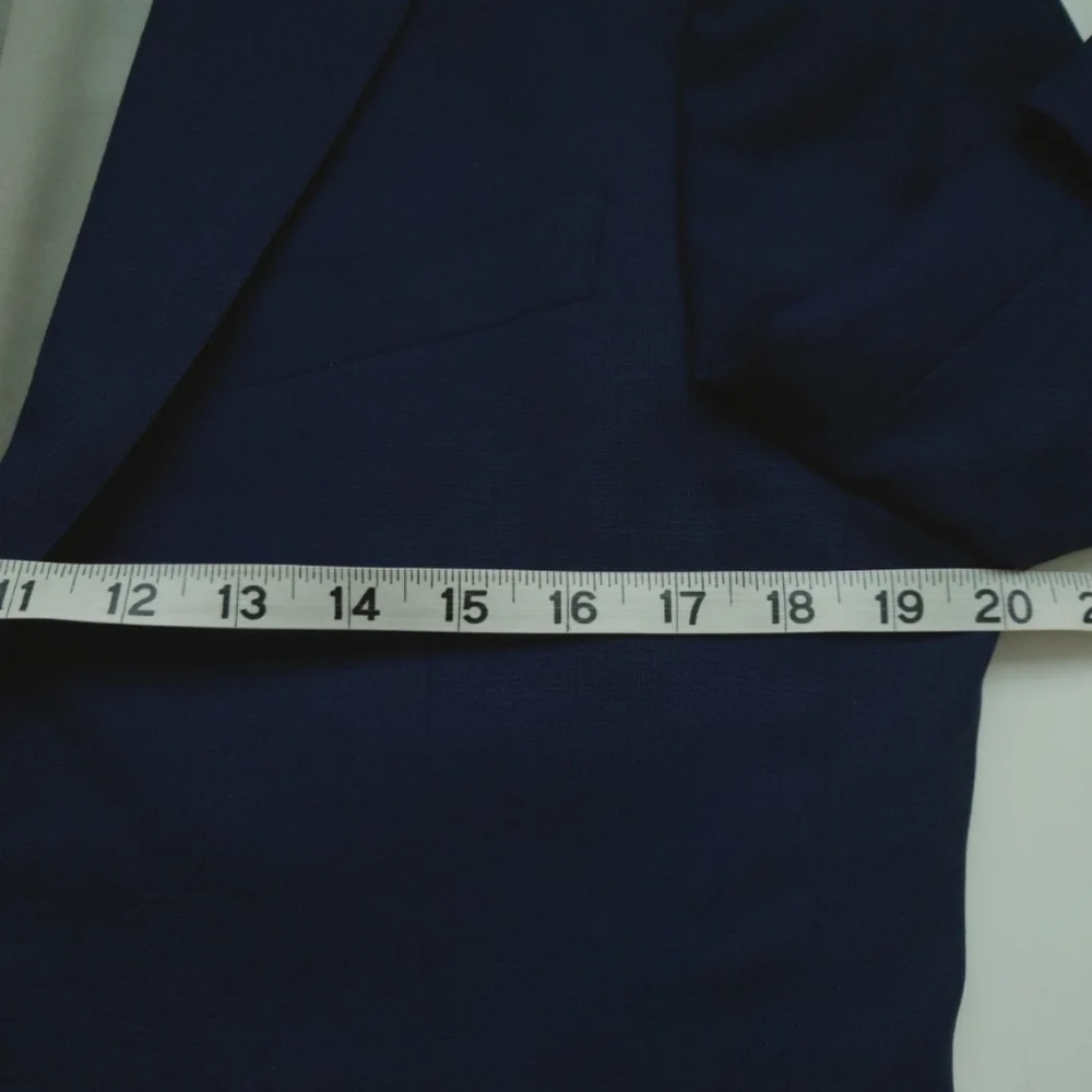 EREDI PISANO Lana Wool Navy Blue Loro Piana Fabric Jacket Blazer size IT 48